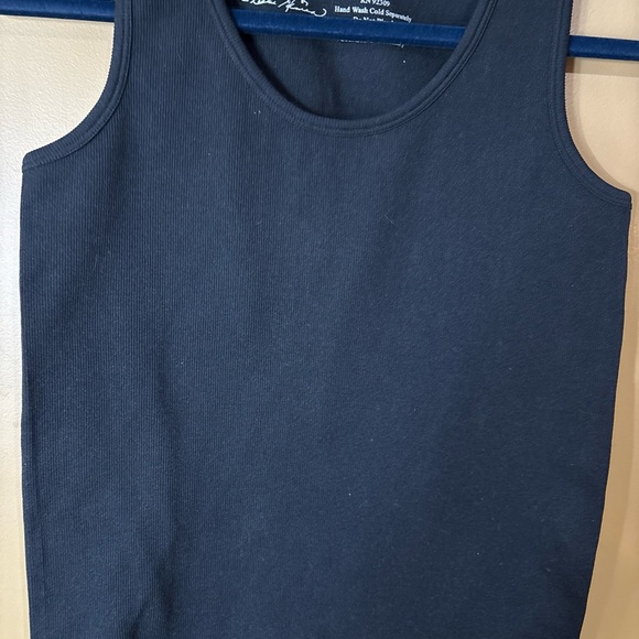 159 NEW DG-2 Diane Gilman Slimming Control Rib Tank Top Black In Color. XL/1X - Picture 2 of 7